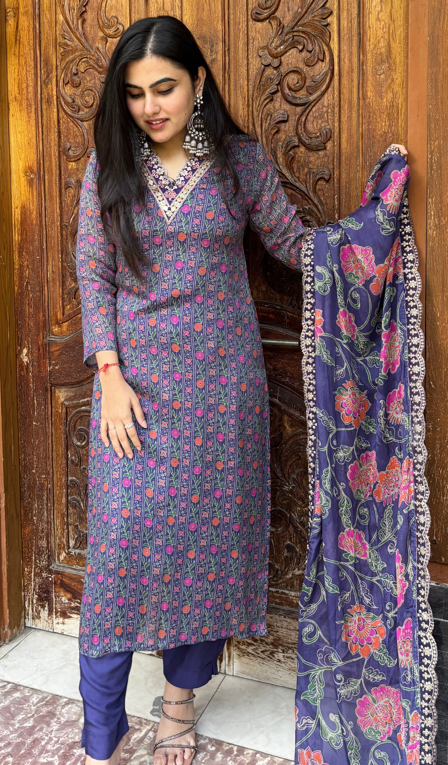RATI PURPLE SUIT SET