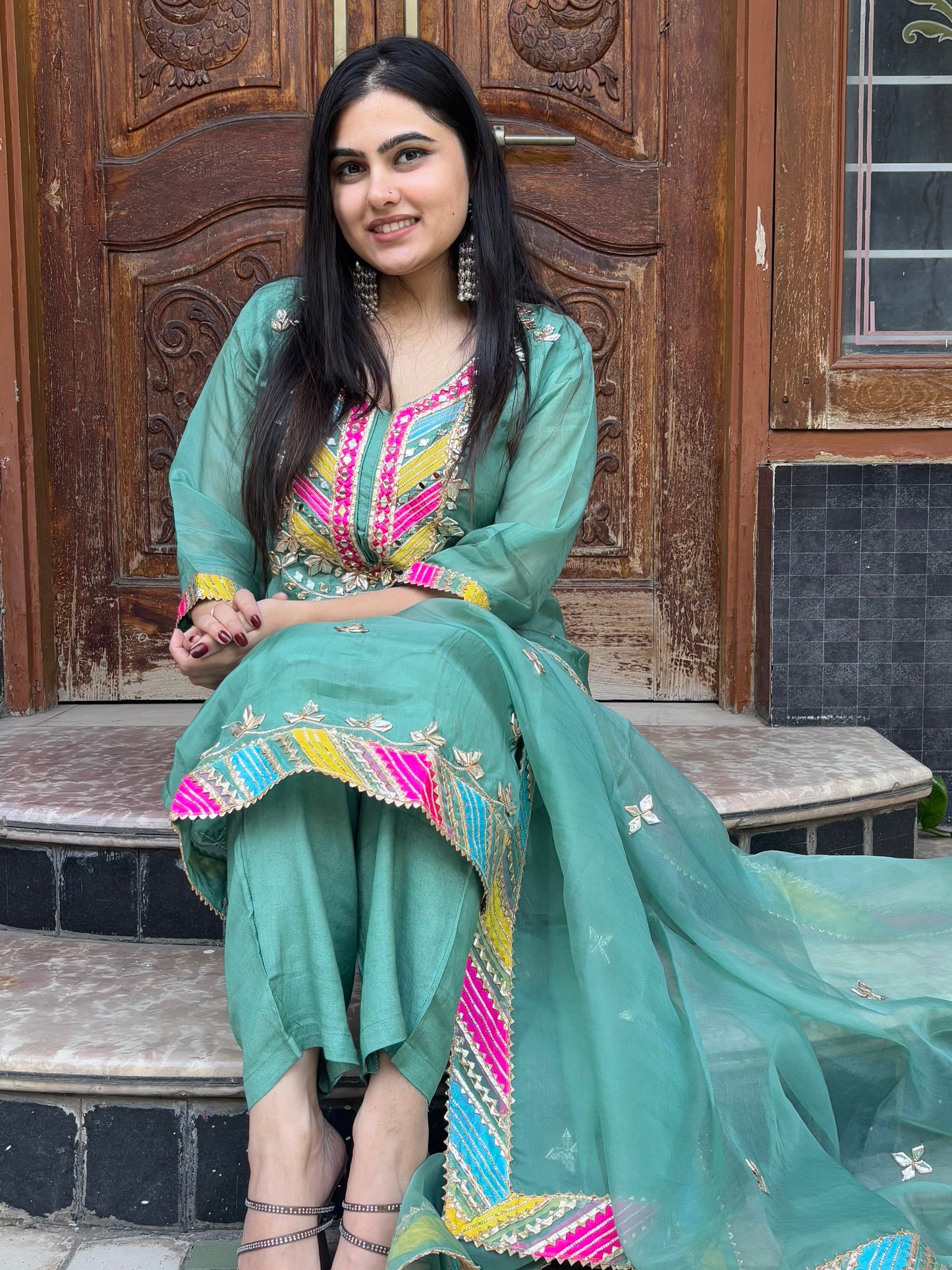 VASAVI GOTA PATTI SUIT SET