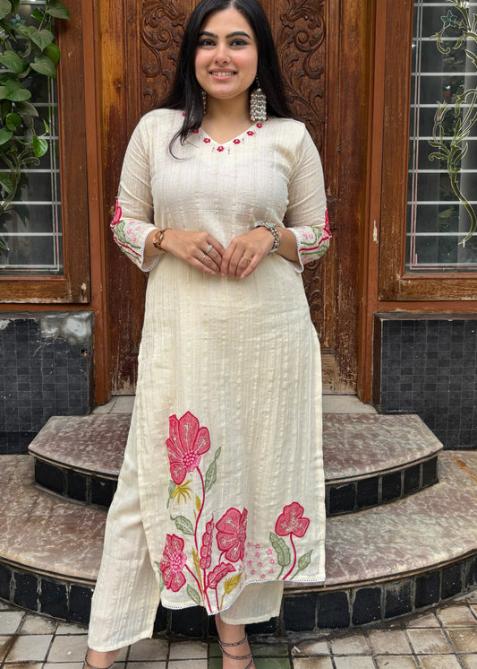 GULSHAN WHITE KURTA SET