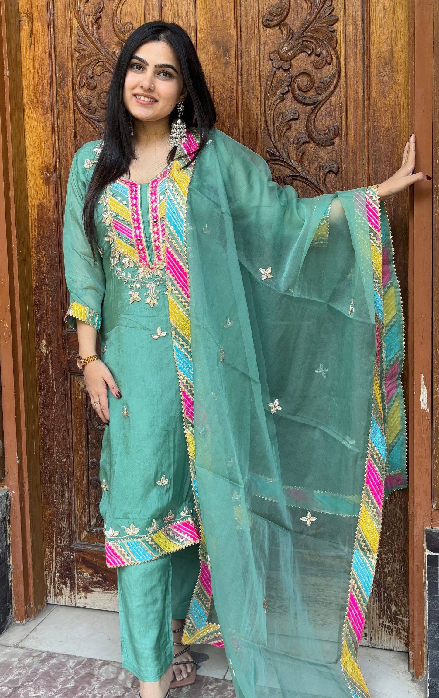 VASAVI GOTA PATTI SUIT SET