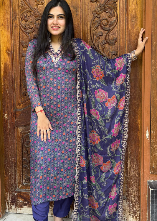 RATI PURPLE SUIT SET