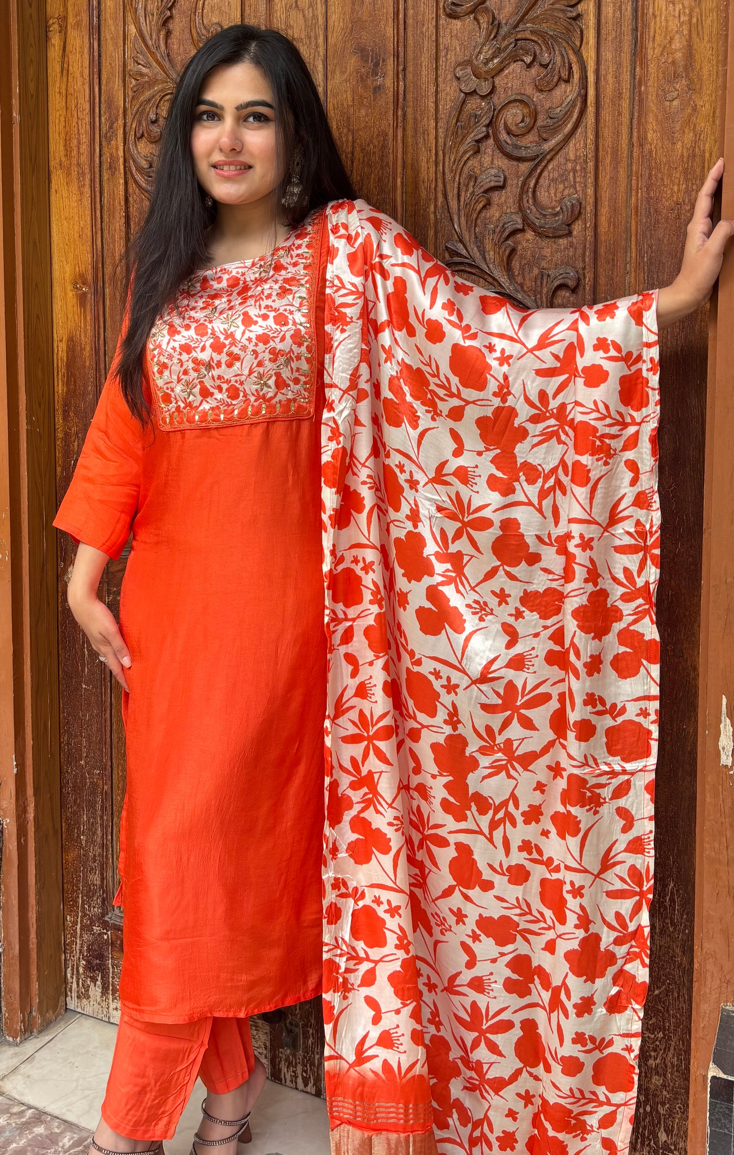 DAMINI PURE CREPE SUIT SET