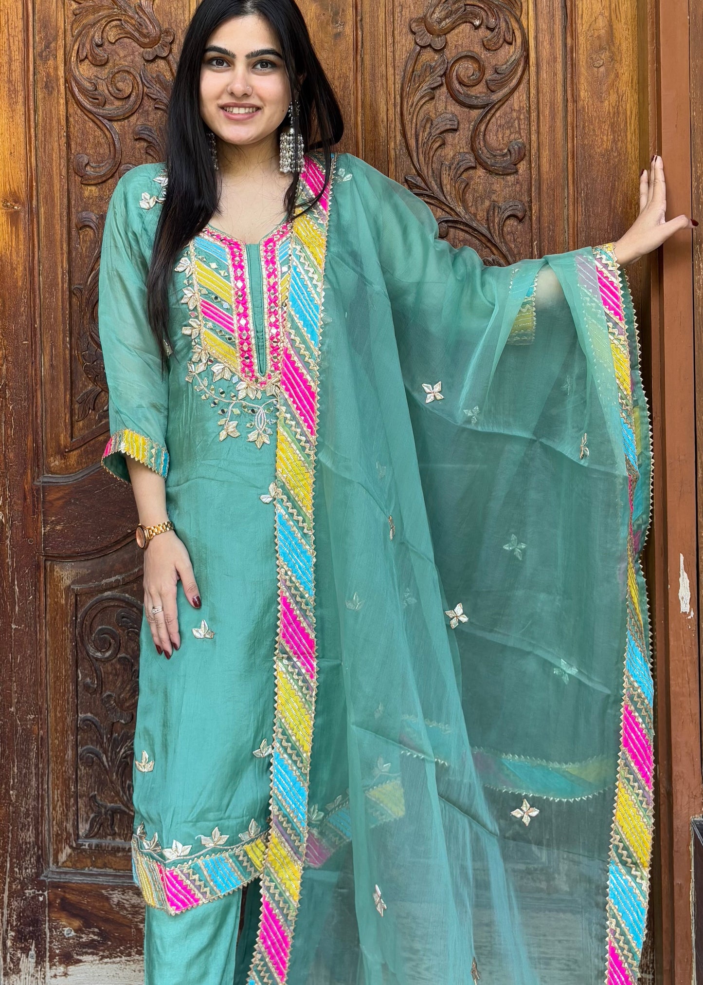 VASAVI GOTA PATTI SUIT SET