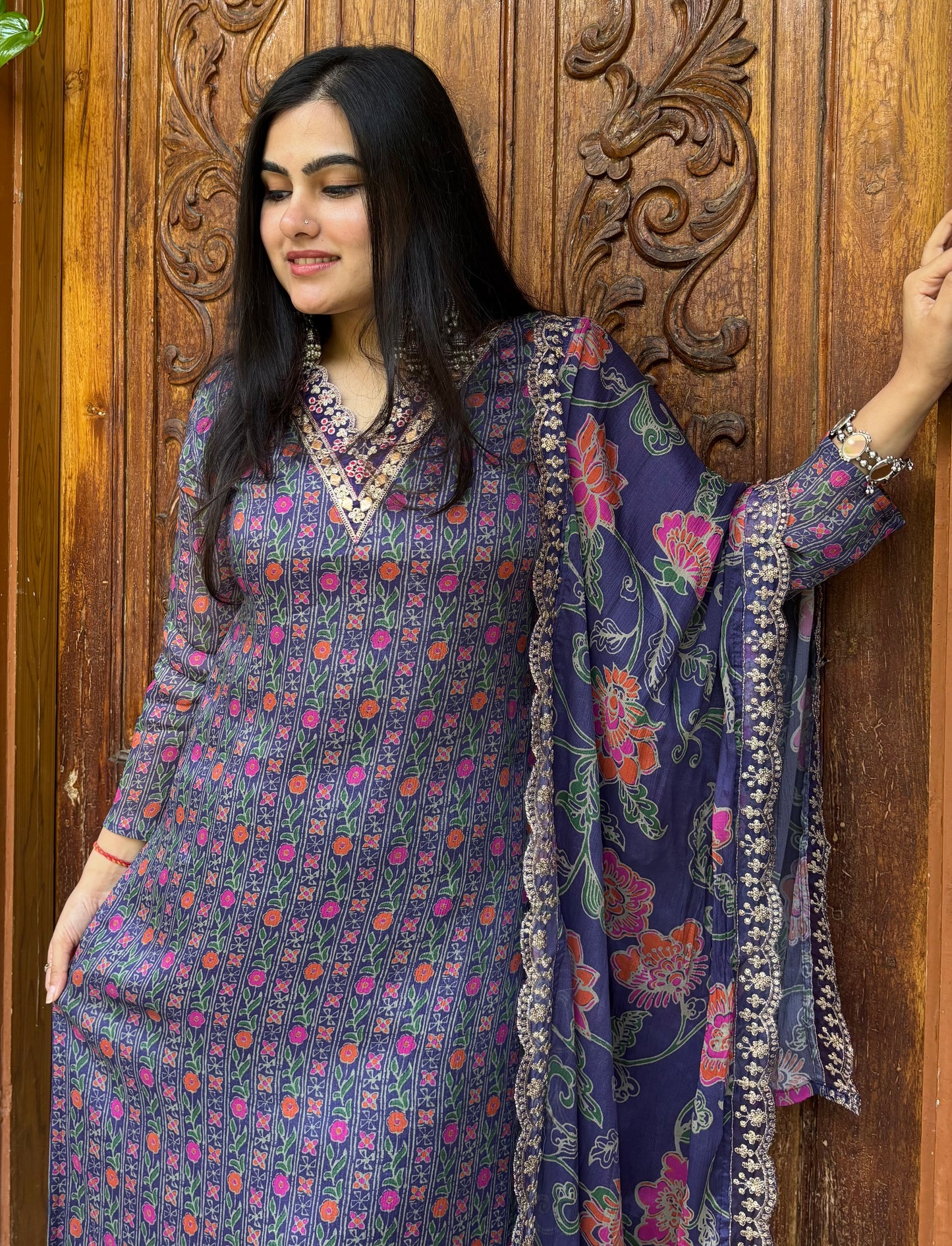 RATI PURPLE SUIT SET