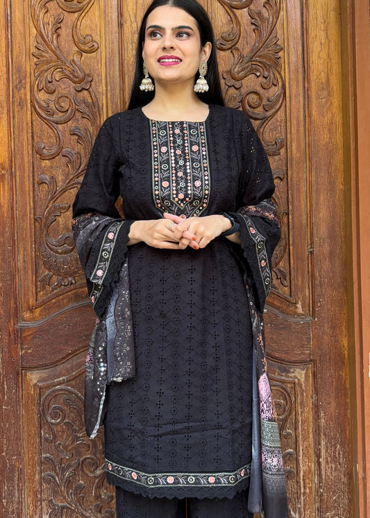 ELINA CHIKANKARI SUIT SET