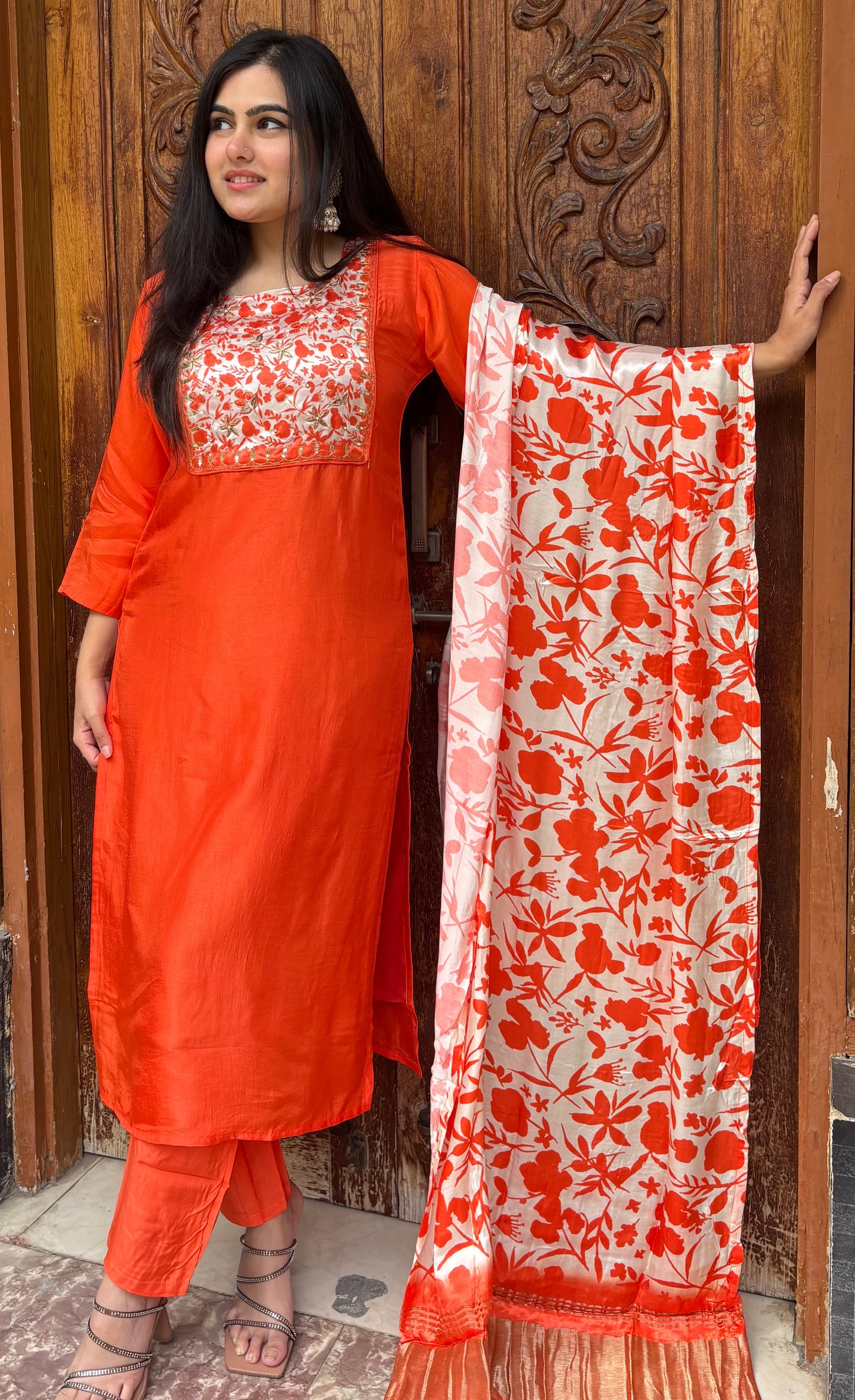 DAMINI PURE CREPE SUIT SET
